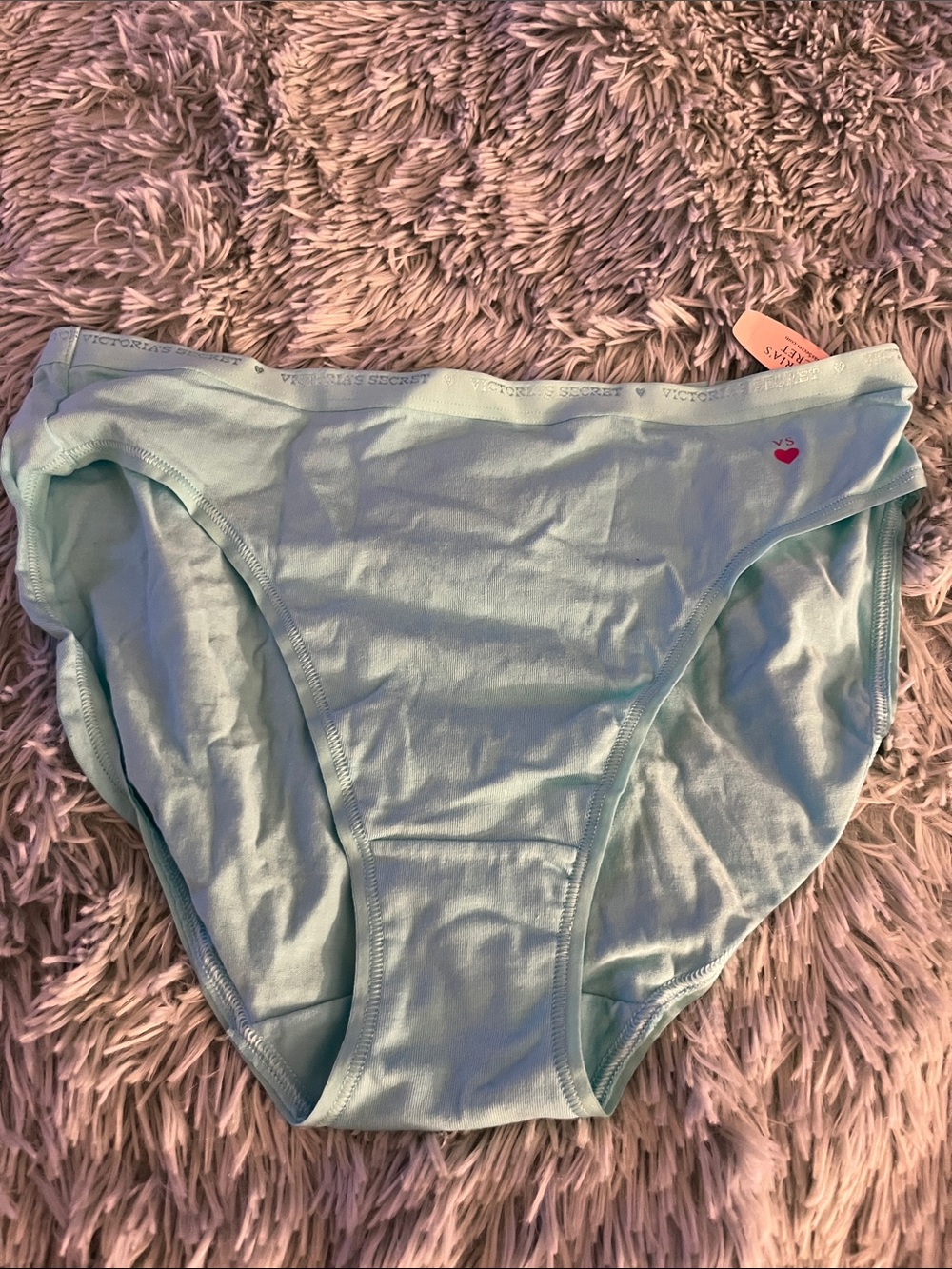 Victoria's Secret NWT M  BLUE Cotton Panty